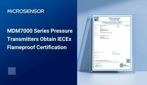 MDM7000 Series Pressure Transmitters Obtain IECEx Flameproof Certification